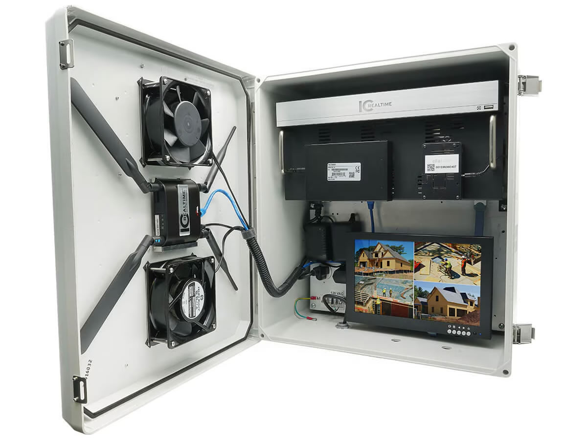 ICRealtime ICE-NEMA4-HEATER Heated NEMA Enclosure / 120VAC / 200W Heater / Dual Cooling Fans