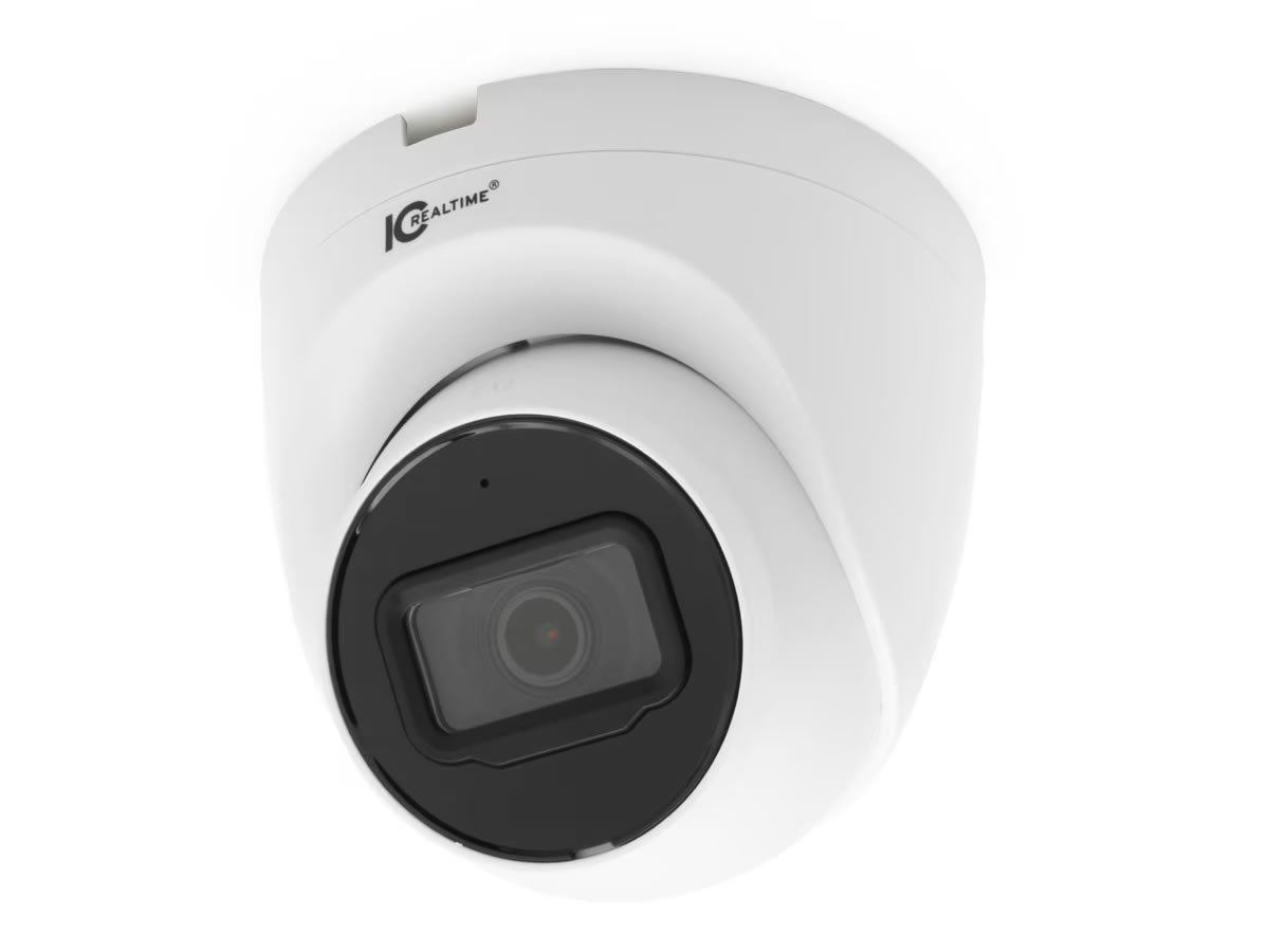 ICRealtime IPEG-E40F-IRW3 4MP 30fps IP Eyeball Dome Camera / 2.8mm 95deg / IR 98ft / PoE / IP67 / MicroSD