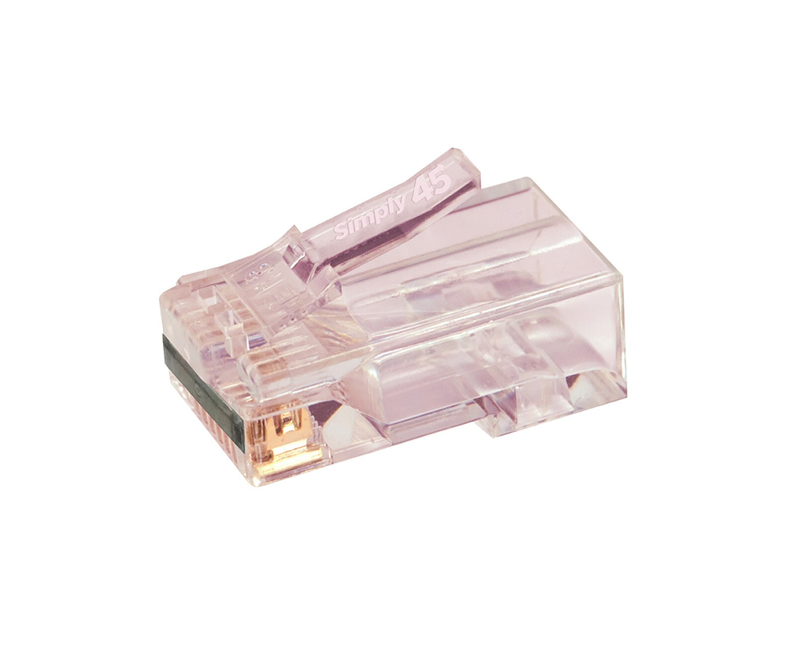 ICRealtime S45-1700P PROSeries Pass Through Red Tint Hi/Lo Stagger Cat6/6a UTP Cap45 100pc Jar - Image 2