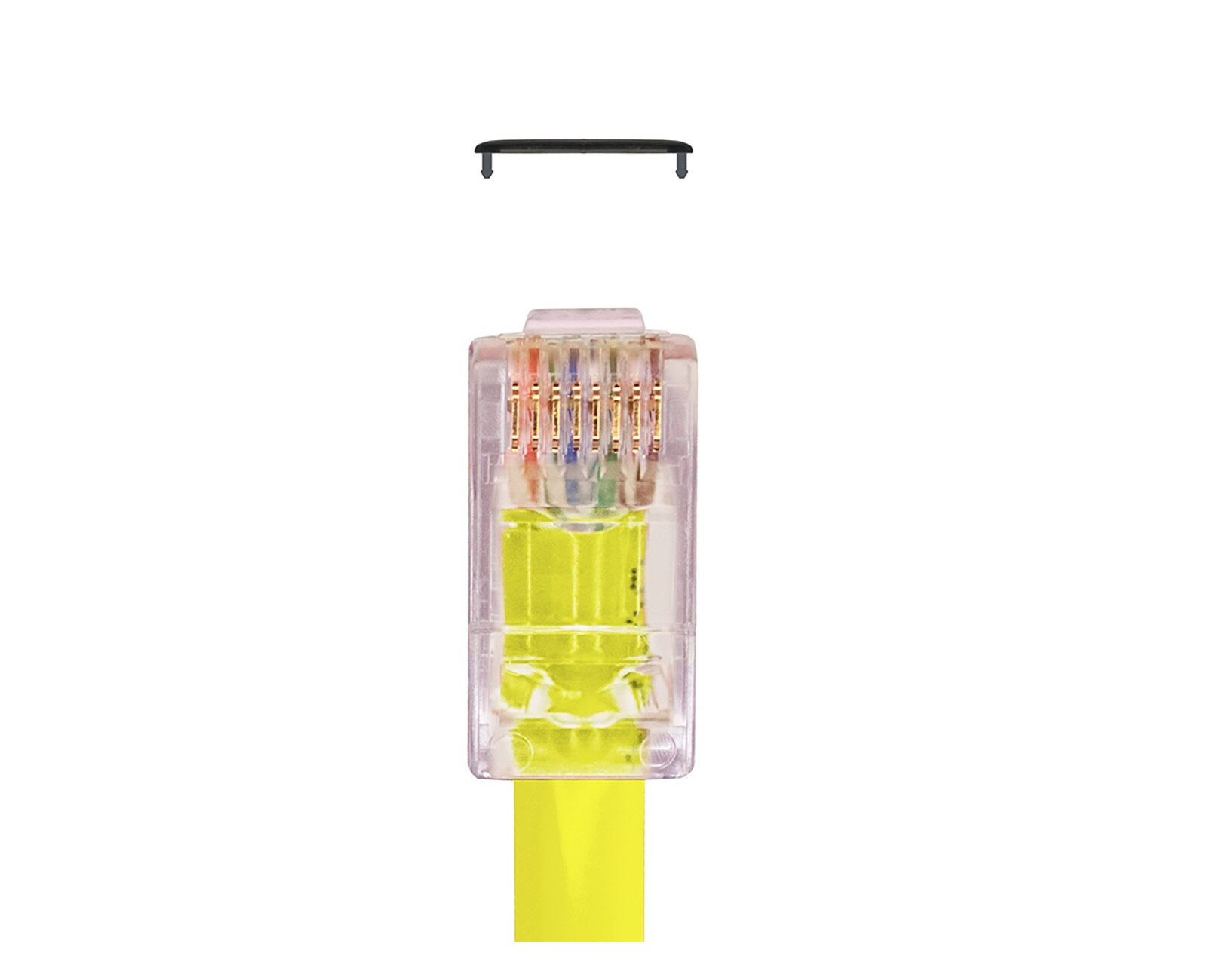 ICRealtime S45-1700P PROSeries Pass Through Red Tint Hi/Lo Stagger Cat6/6a UTP Cap45 100pc Jar - Image 3