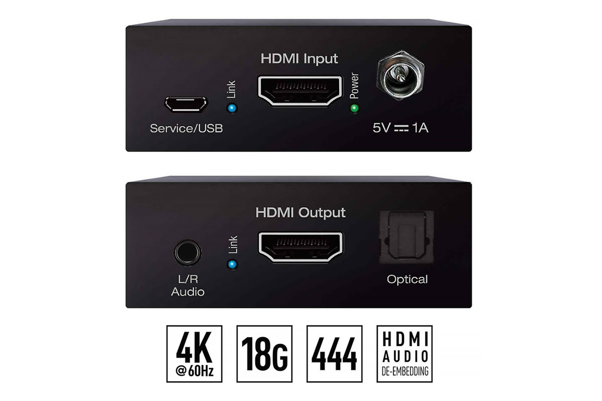 Key Digital KD-FIX418A-3 4K 18G HDMI Fixer / Booster / Audio De-Embed / 4K to 1080p Down-Convert / HDR - Image 3