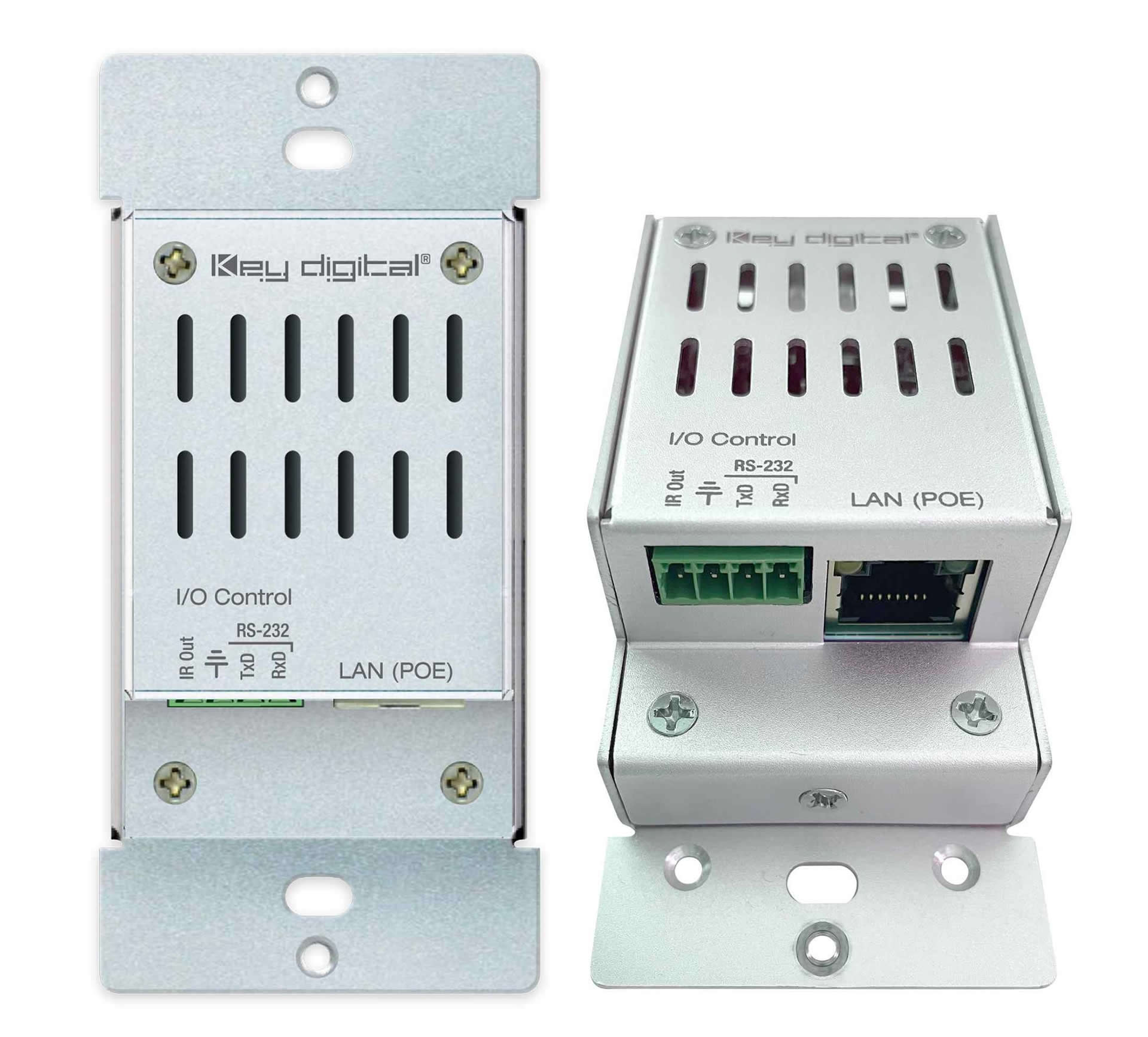 Key Digital KD-WP8-3 8-Button Programmable IP / RS-232 / IR Control Keypad PoE Single-Gang - Image 2