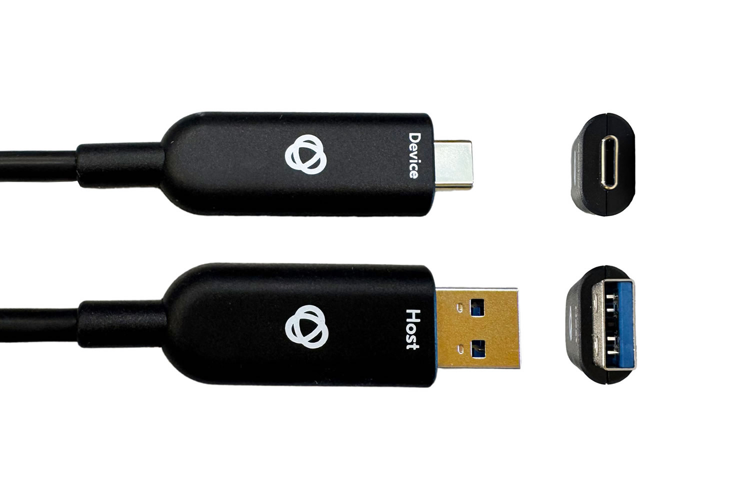 Kramer CP-AOCU32/AC-66 USB 3.2 Gen 2 USB-A to USB-C Hybrid Optical/Copper Cable 66ft 10Gbps