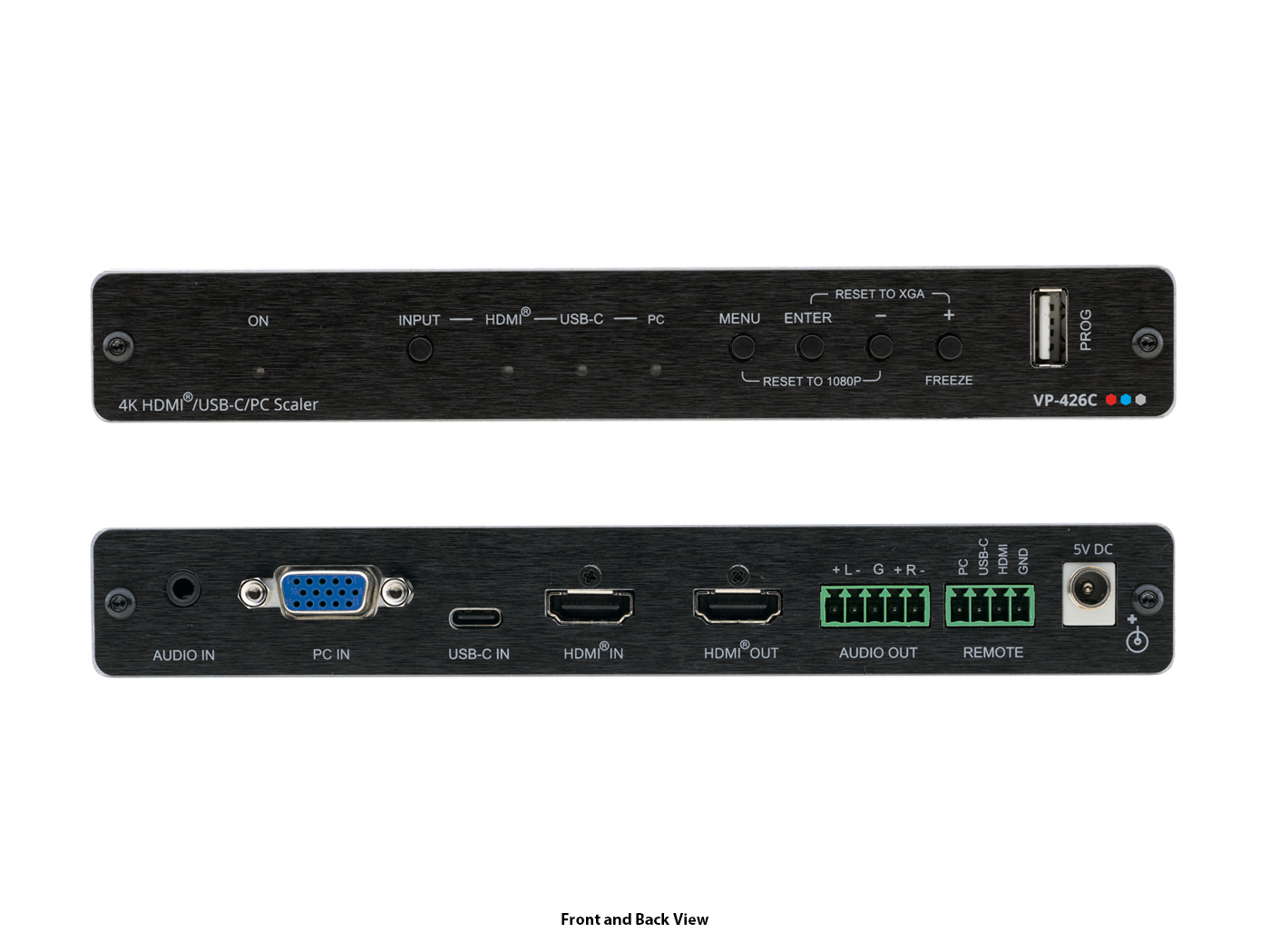 Kramer VP-426C 18G 4K@60 4:4:4 HDR10 HDMI Scaler / USB-C / VGA Input / HDMI Output - Image 2