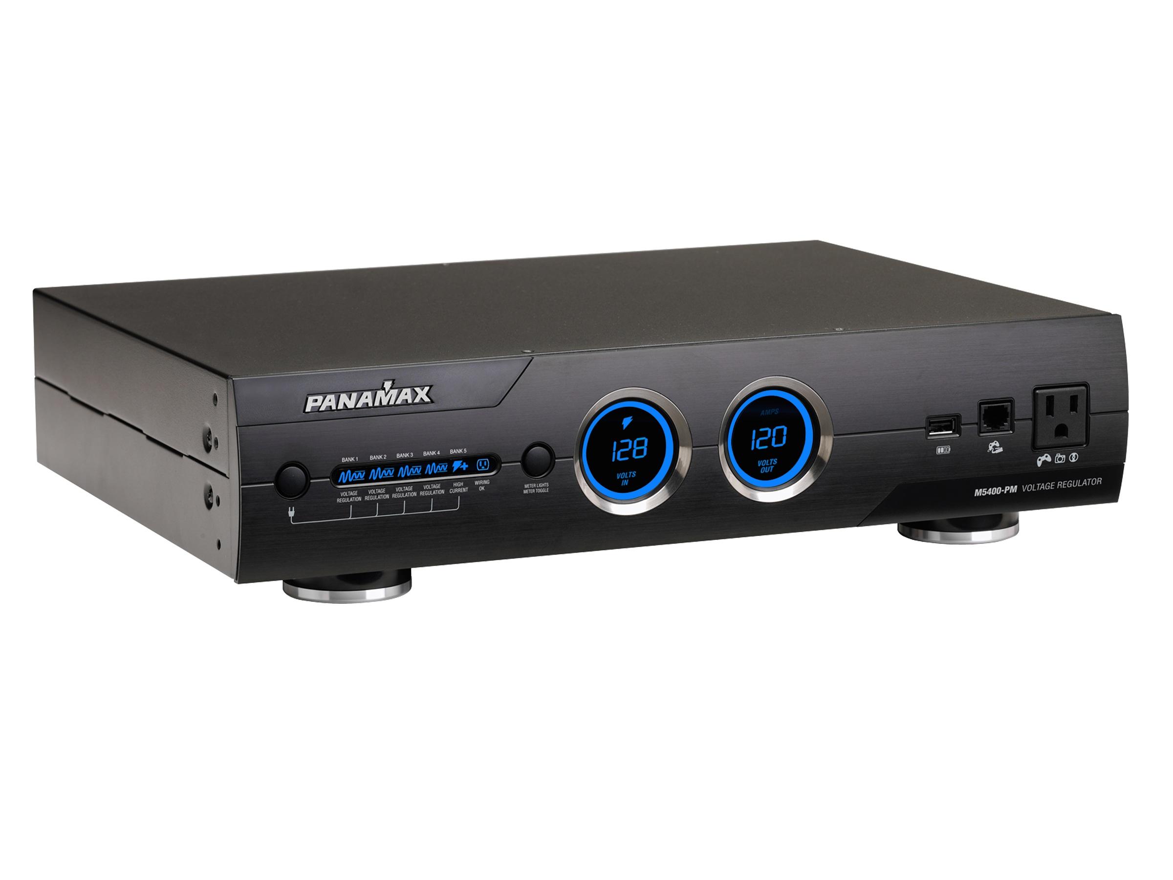 Panamax M5400-PM Voltage Regulation PDU / 11 Outlets / 2RU / 2 High-Current / USB Charger