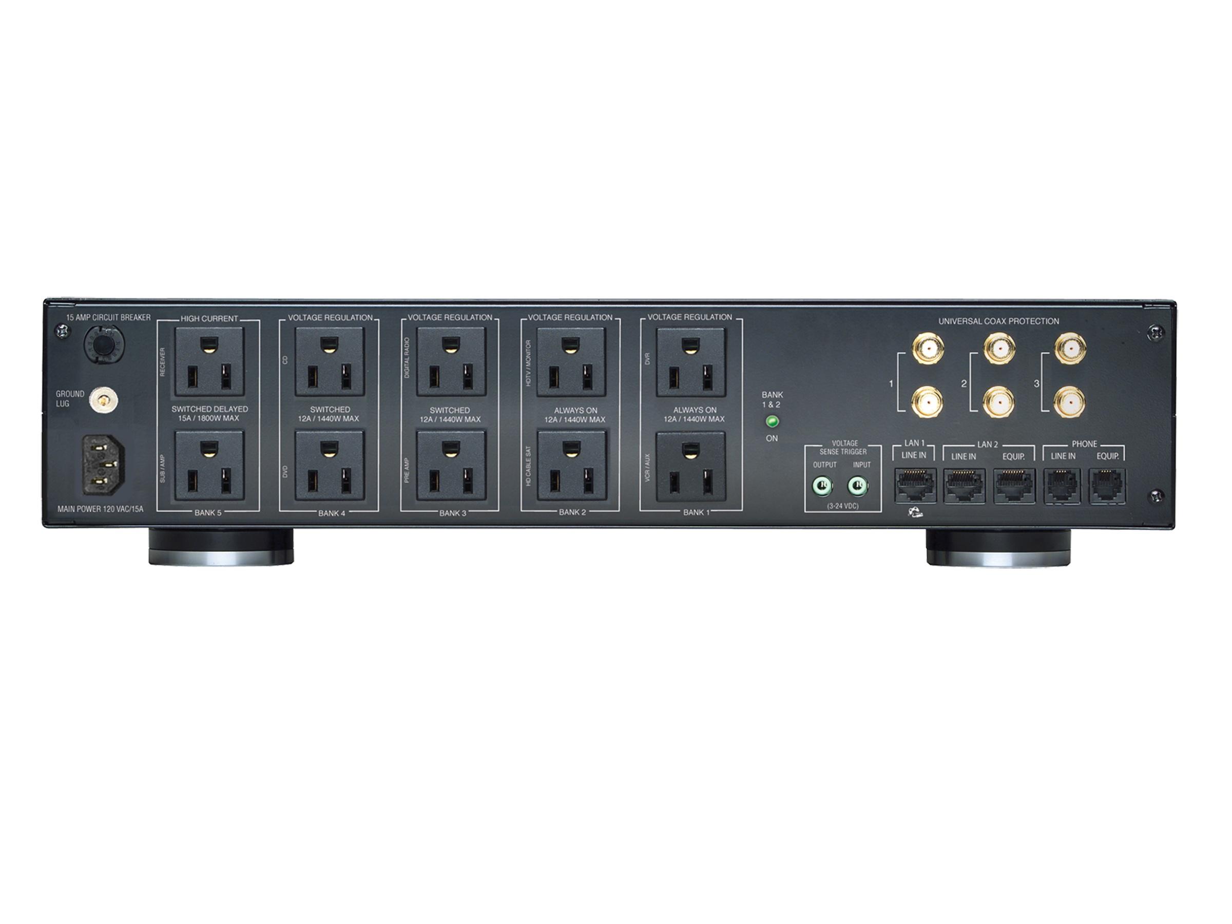 Panamax M5400-PM Voltage Regulation PDU / 11 Outlets / 2RU / 2 High-Current / USB Charger - Image 2