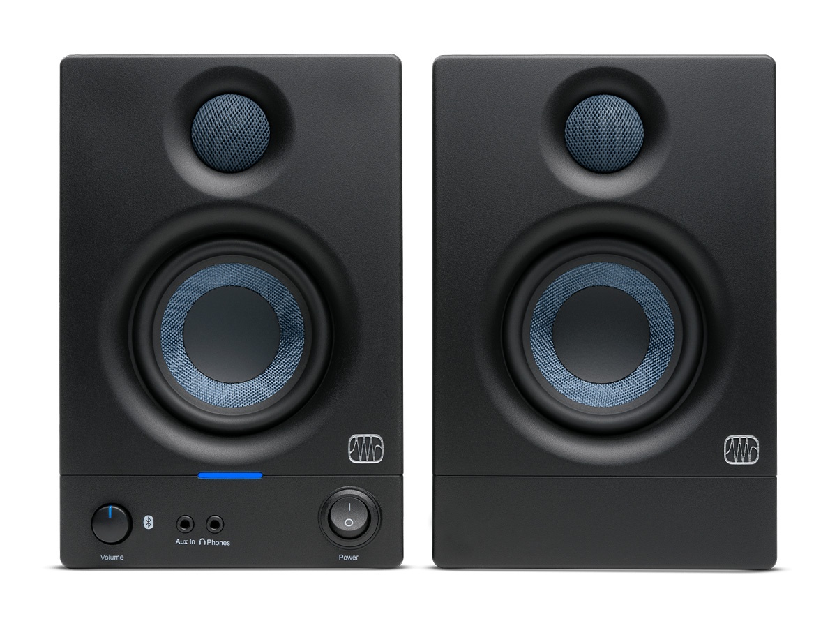 PreSonus ERIS 3.5BT 3.5-inch Woven Woofer / 1-inch Silk-Dome Tweeter / Bluetooth 5.0 / 25W per Side (Pair)