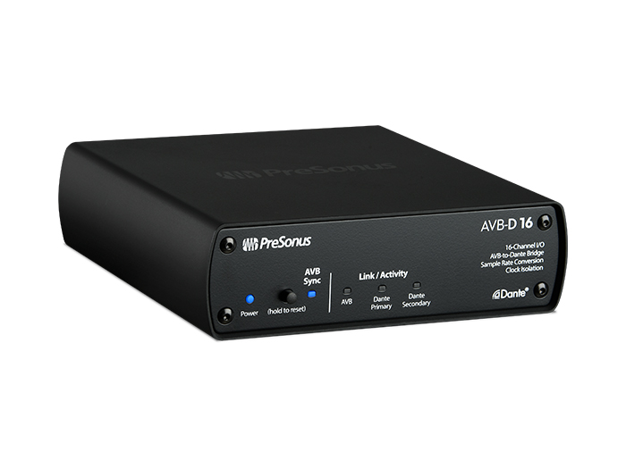 PreSonus AVB-D 16 16x16 Plug-and-Play Endpoint that Bridges AVB and Dante networks