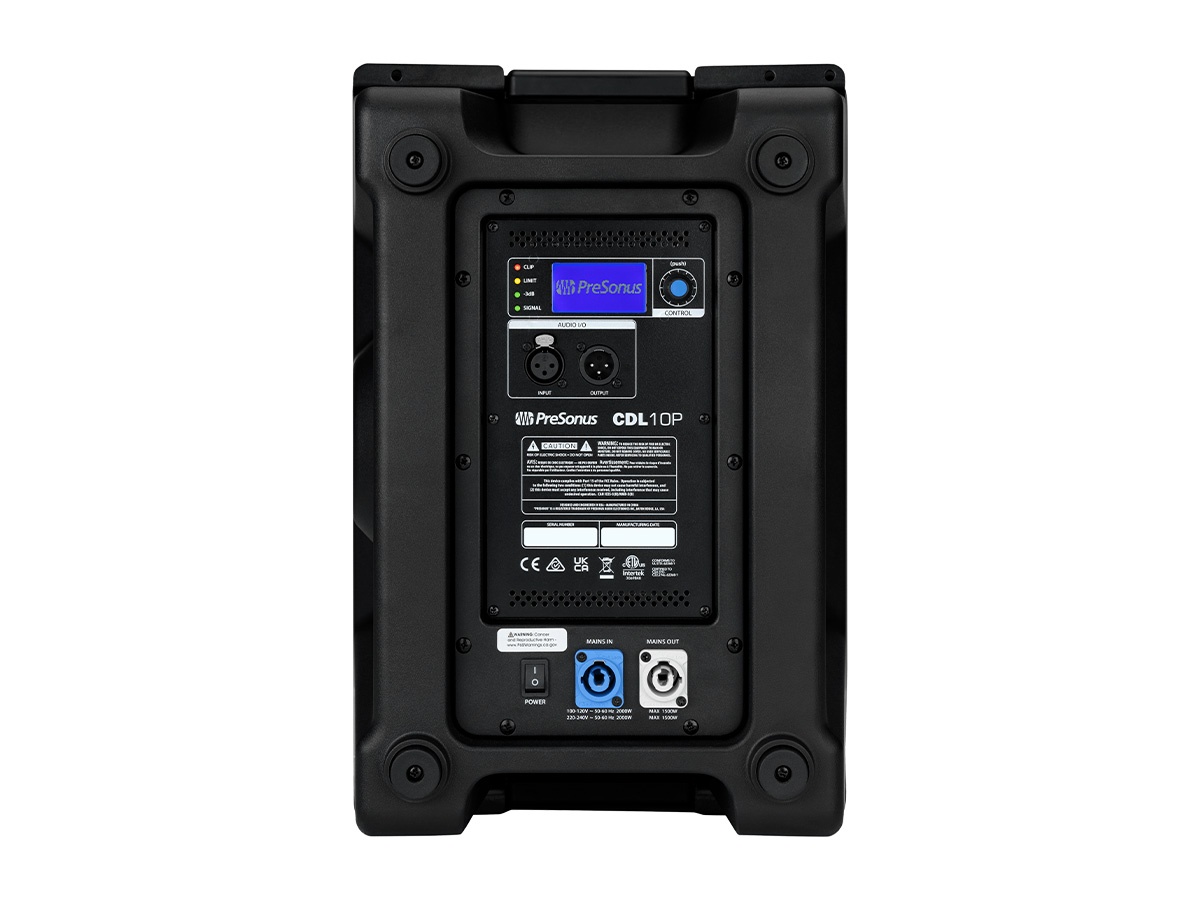 PreSonus CDL10P 10in Powered Constant-Directivity Speaker 120deg H x 15deg V 500W DSP - Image 4