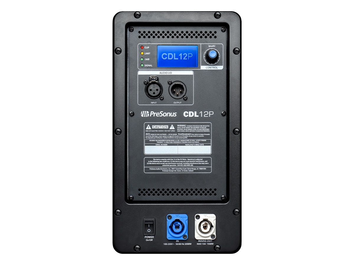 PreSonus CDL12 P Constant Directivity 120deg H / 15deg V Active 2-Way Loudspeaker 12in LF 500W - Image 3