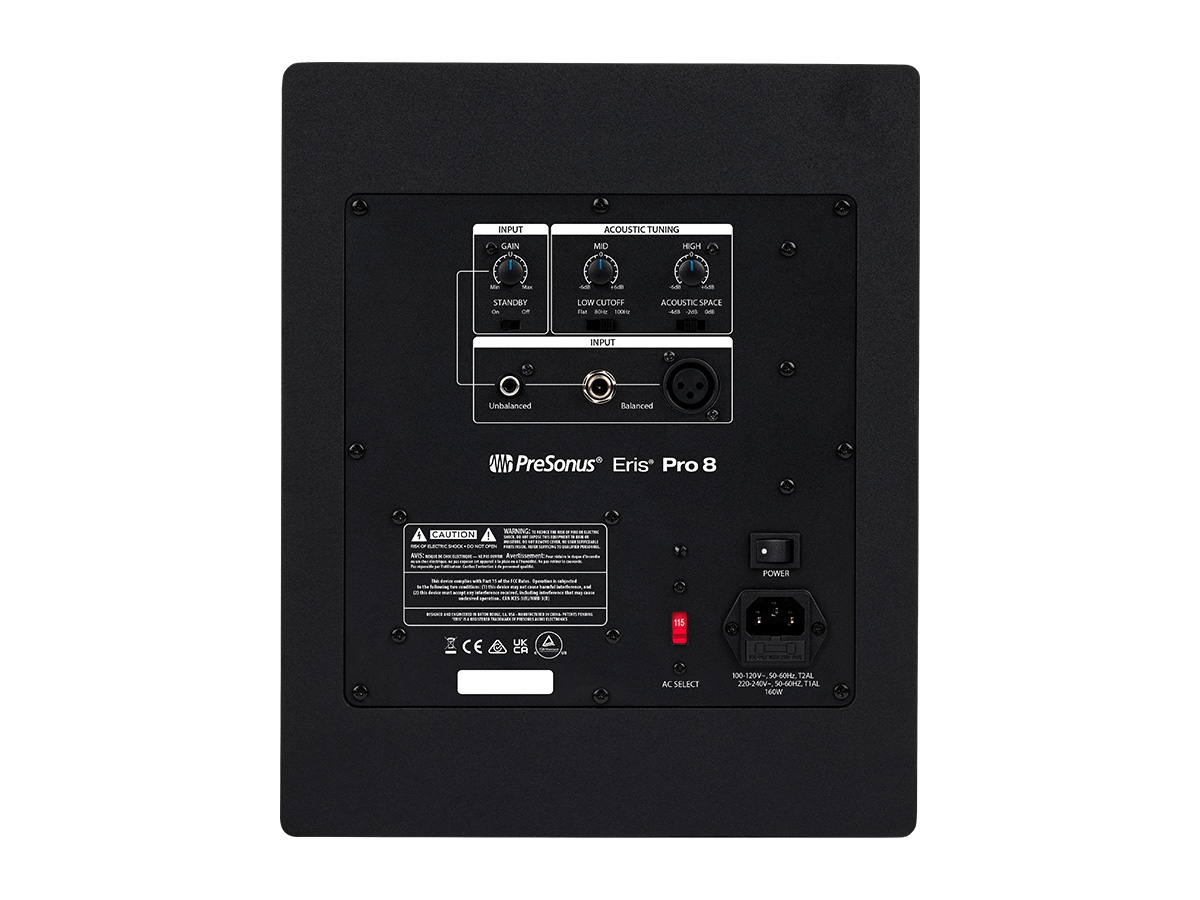 PreSonus ERIS PRO 8 8-inch Coaxial Studio Monitor / 140W Class AB / 35Hz-20kHz / 108dB SPL - Image 4