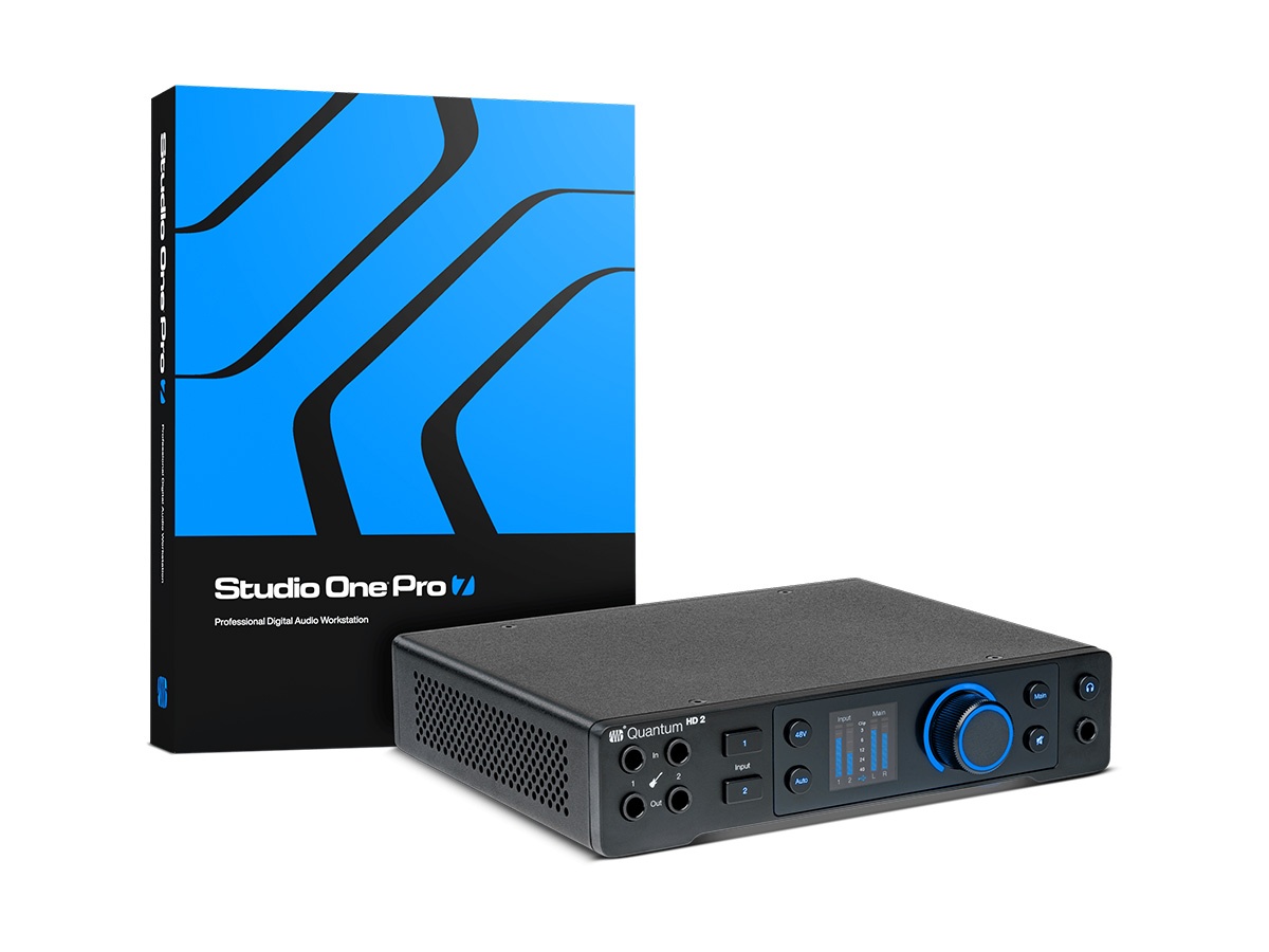 PreSonus QUANTUM HD 2 20 x 24 32-bit / 192 kHz USB-C Audio Interface / 2 MAX-HD Preamps / Re-Amp Outputs