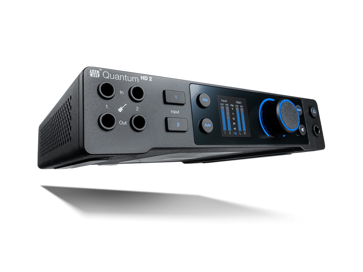 PreSonus QUANTUM HD 2 20 x 24 32-bit / 192 kHz USB-C Audio Interface / 2 MAX-HD Preamps / Re-Amp Outputs - Image 2