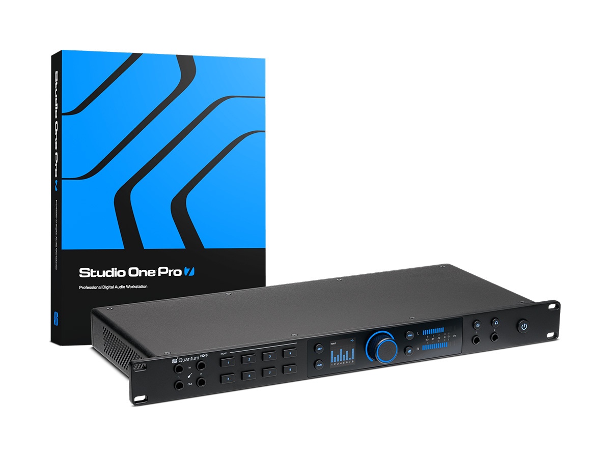 PreSonus QUANTUM HD 8 8-Channel USB-C Audio Interface / 32-bit 192 kHz / 8 MAX-HD Mic Preamps +75 dB
