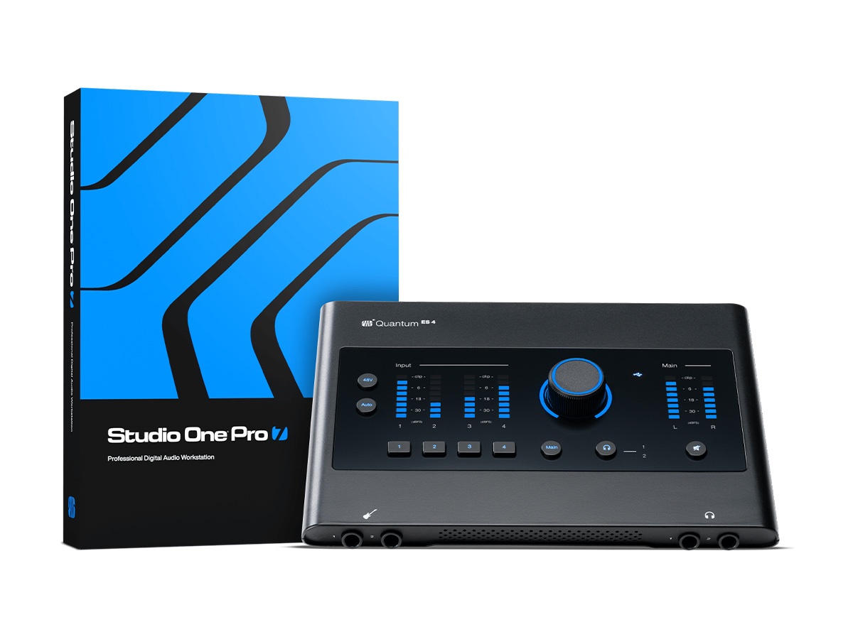 PreSonus QUANTUM ES 4 4-in / 4-out USB-C Audio Interface 24-bit 192 kHz MAX-HD Preamps 75 dB Gain