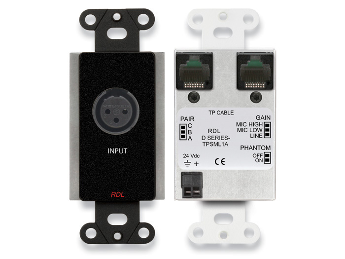 RDL DS-BTN21 Bluetooth Audio Dante / AES67 Network Interface PoE Stereo / Mono Return Channel