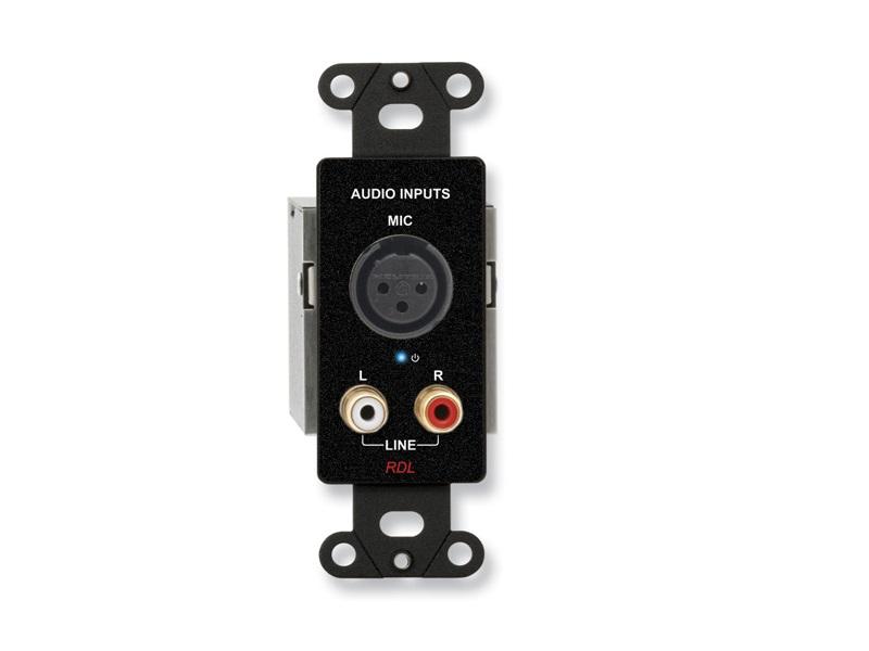 RDL DB-TPSL2A Active 2-Pair Extender (Transmitter)/Format-A/XLR Mic/Stereo RCA In/Black