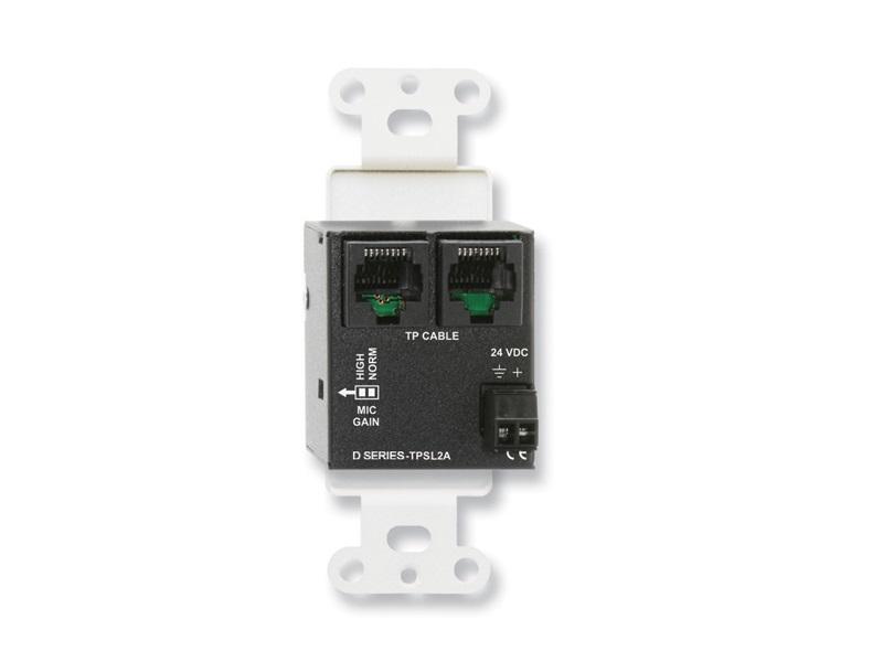 RDL DB-TPSL2A Active 2-Pair Extender (Transmitter)/Format-A/XLR Mic/Stereo RCA In/Black - Image 2