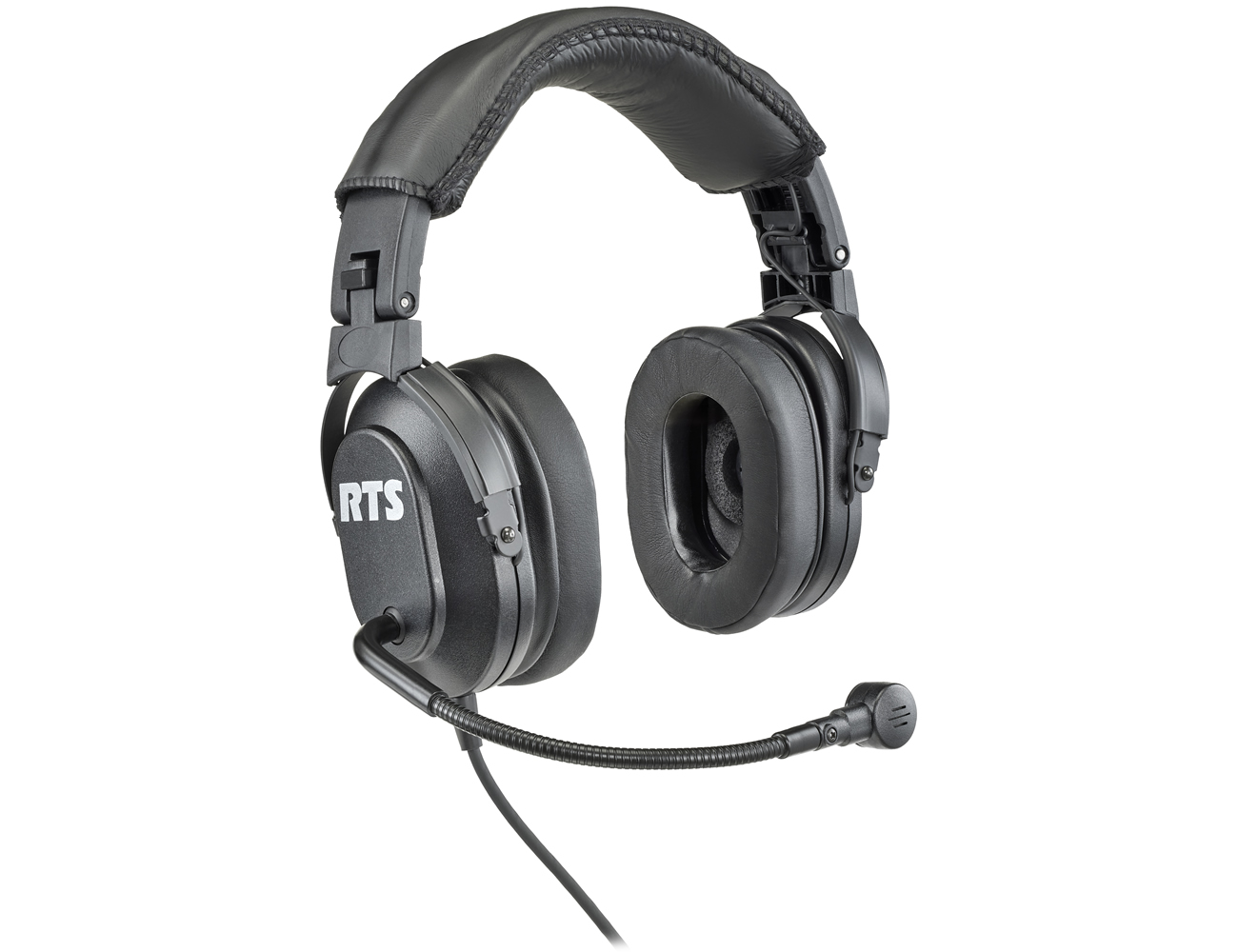 RTS HR-2 A5M Dual-sided headset with flexible dynamic boom mic XLR 5-pin male