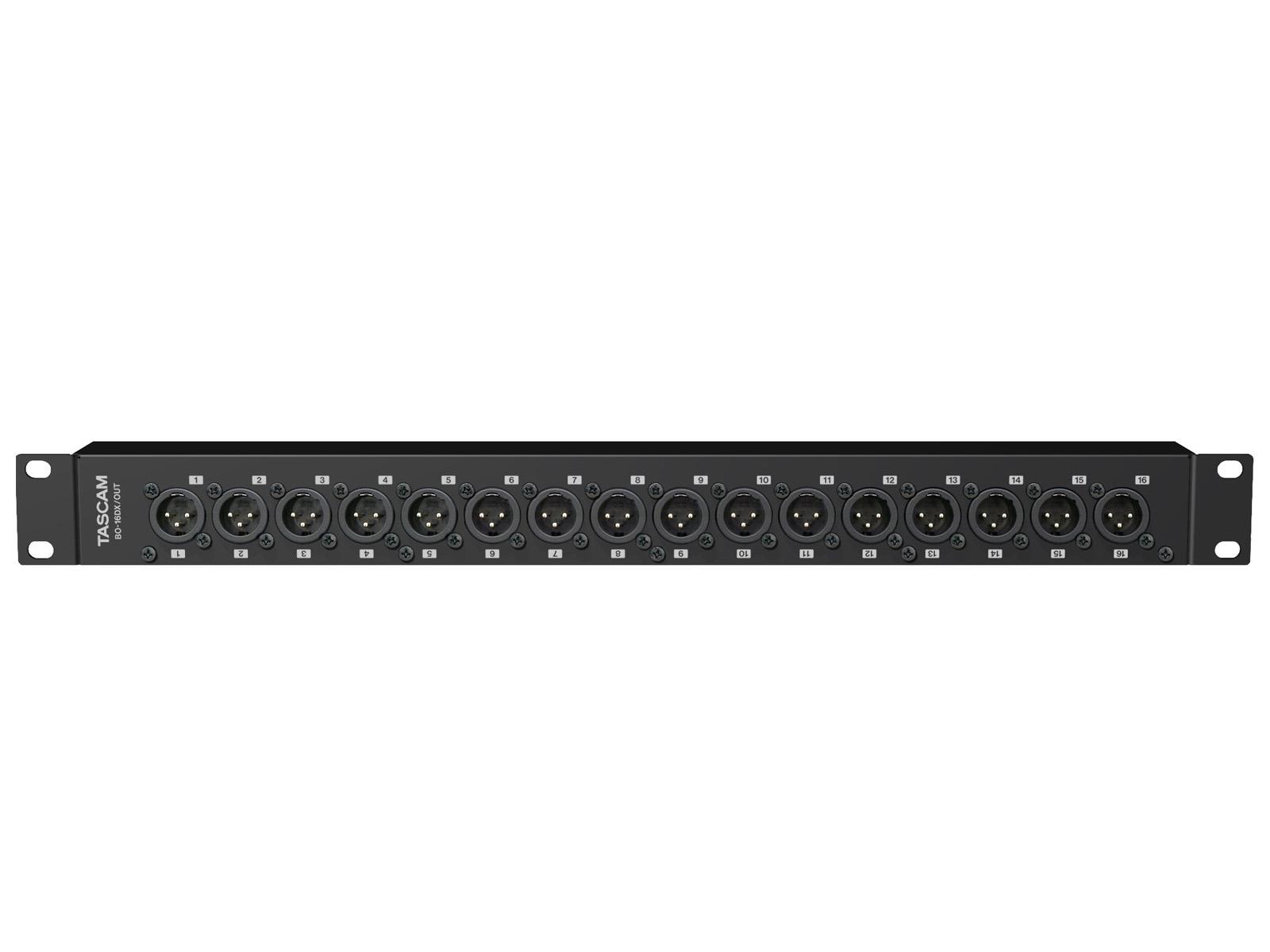 TASCAM BO-16DX/OUT D-sub to 16x XLR Output Audio Adapter