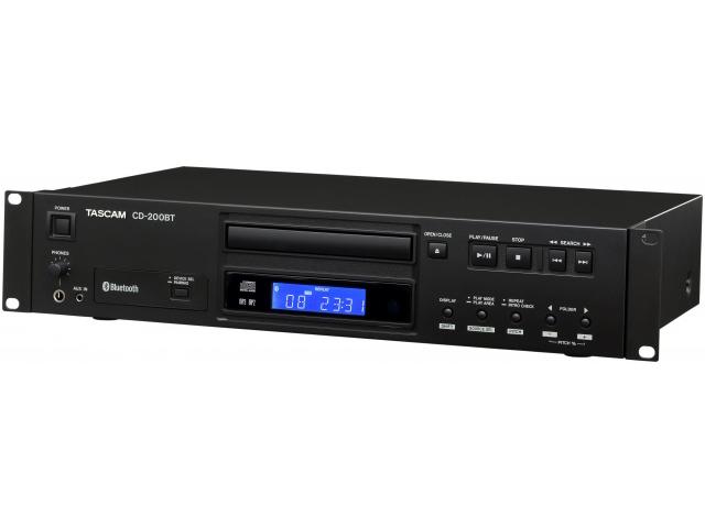 TASCAM CD-200BT Professional Single CD Player with Bluetooth/AptX Codec