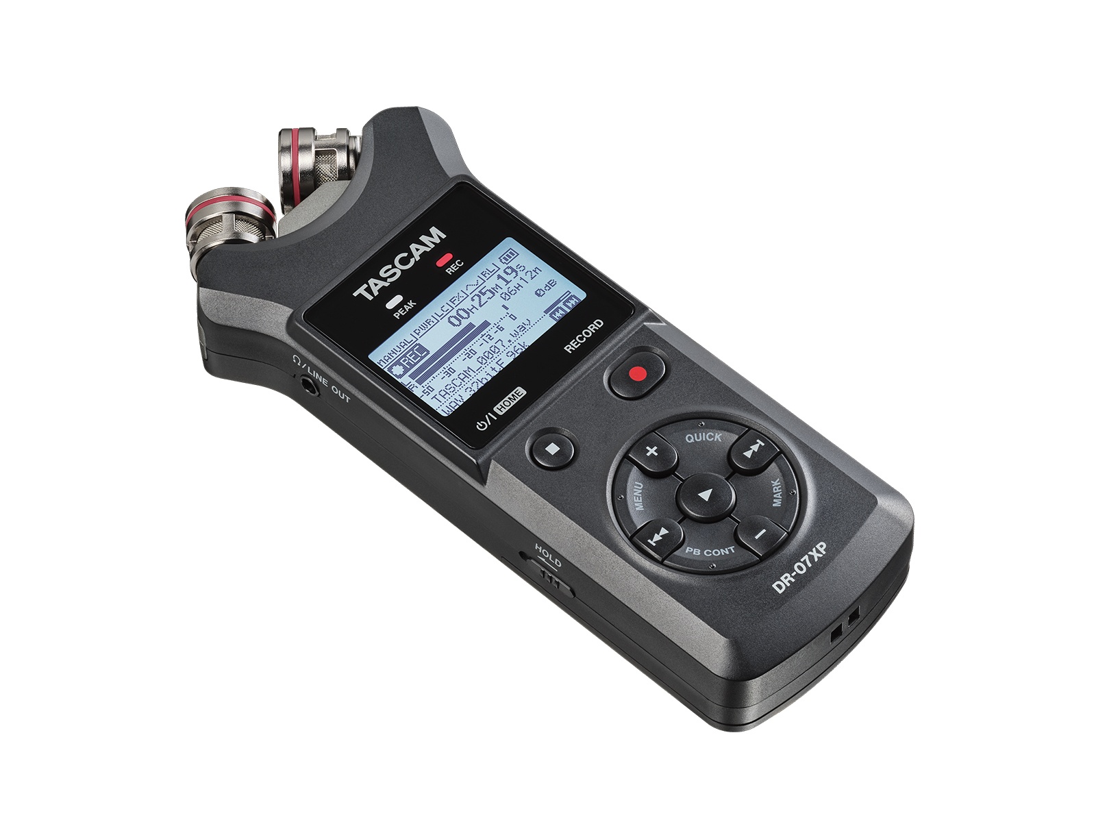 TASCAM DR-07XP 32-Bit Float 2-Channel Handheld Recorder / USB-C Audio Interface / Adjustable Stereo Mics - Image 3