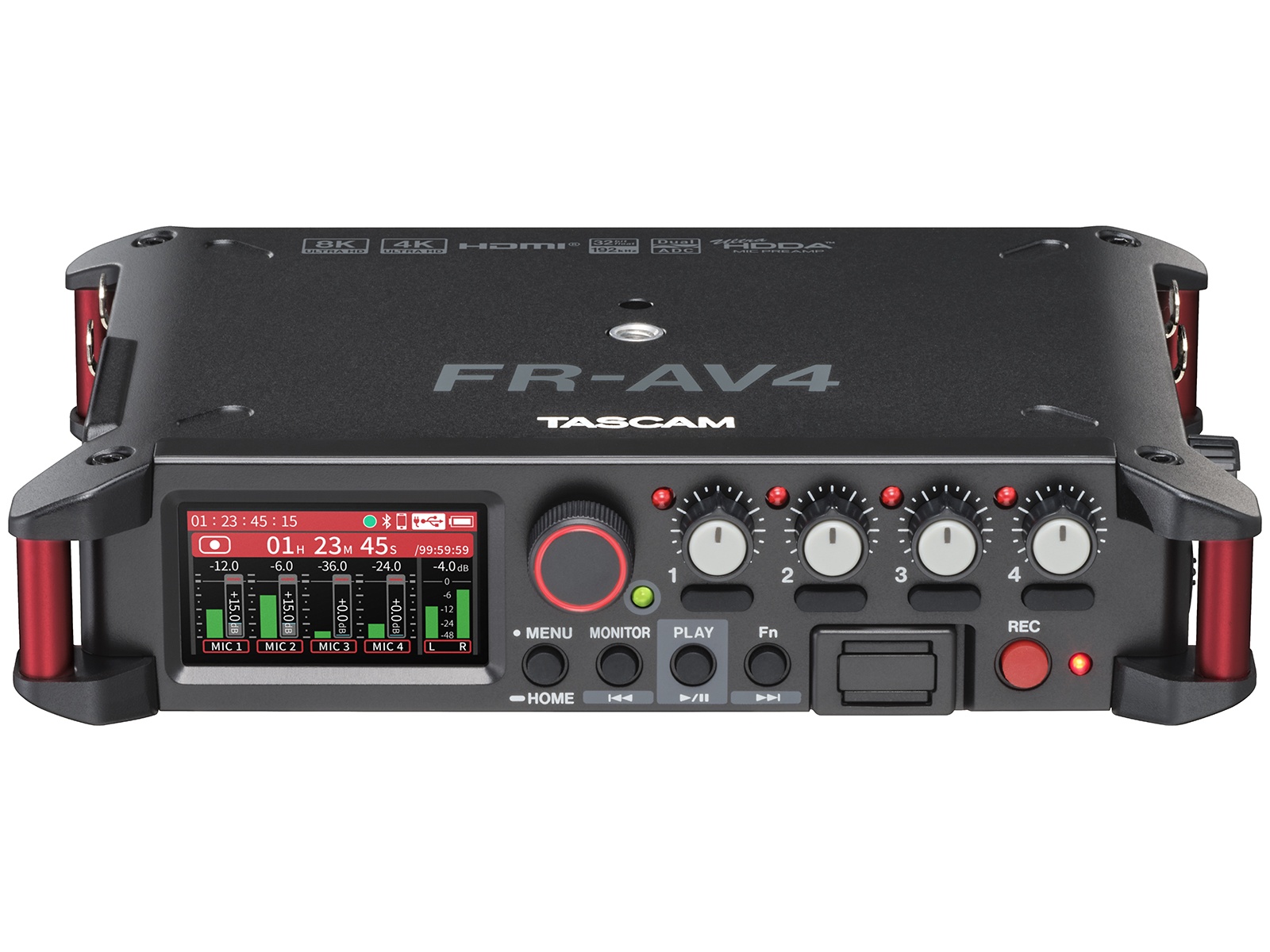 TASCAM FR-AV4 32-Bit Float 4-Ch Field Recorder / Mixer / Timecode Generator / HDMI Sync