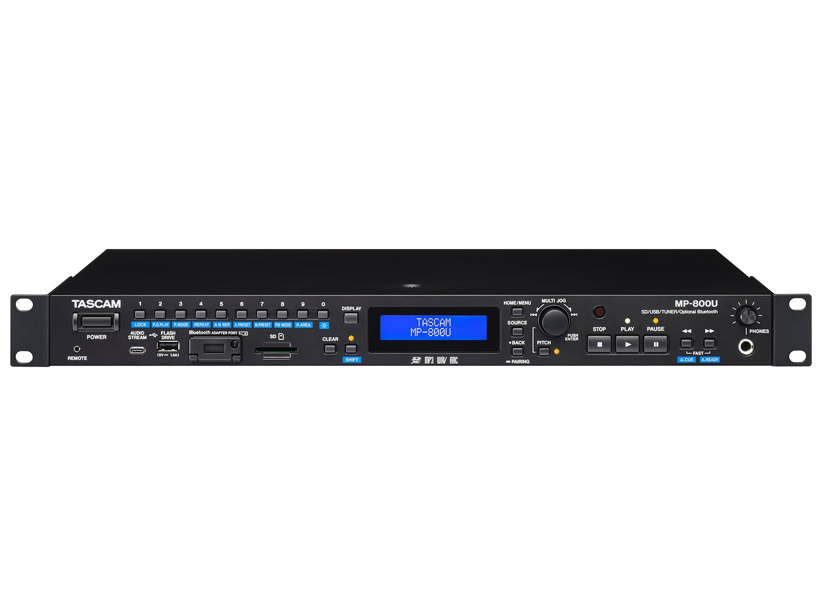 TASCAM MP-800U SD / USB Player / FM Tuner / USB DAC / XLR RCA Outputs / Bluetooth Option - Image 2