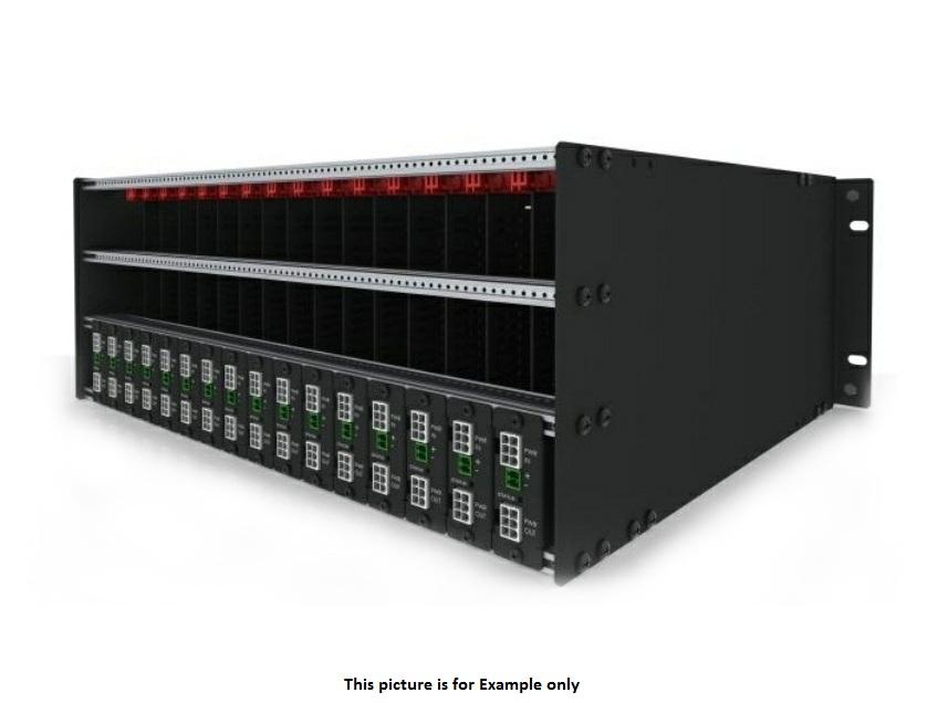 TV One 1RK-6RU-BASIC-KIT 6RU Universal Powered Rack Mount System / 6 Modules / Multi-Voltage 5-24V / 35W per Slot