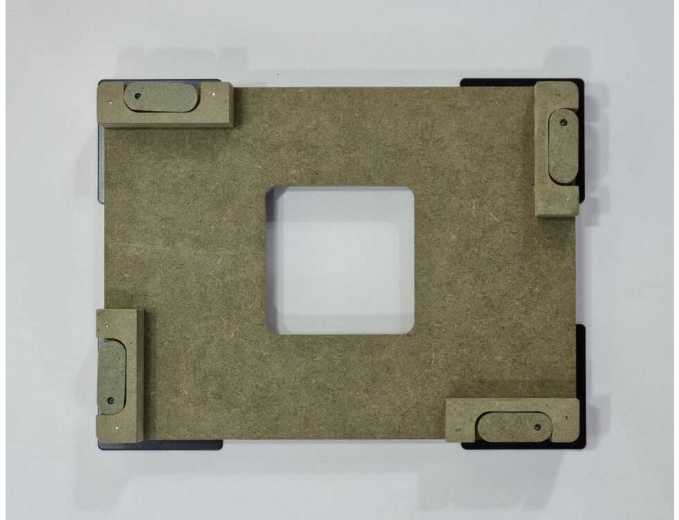 Wall-Smart 032-1-773-WO In-Wall Flush Retrofit Touchscreen Adapter / Magnetic Bezel / Unpainted - Image 2
