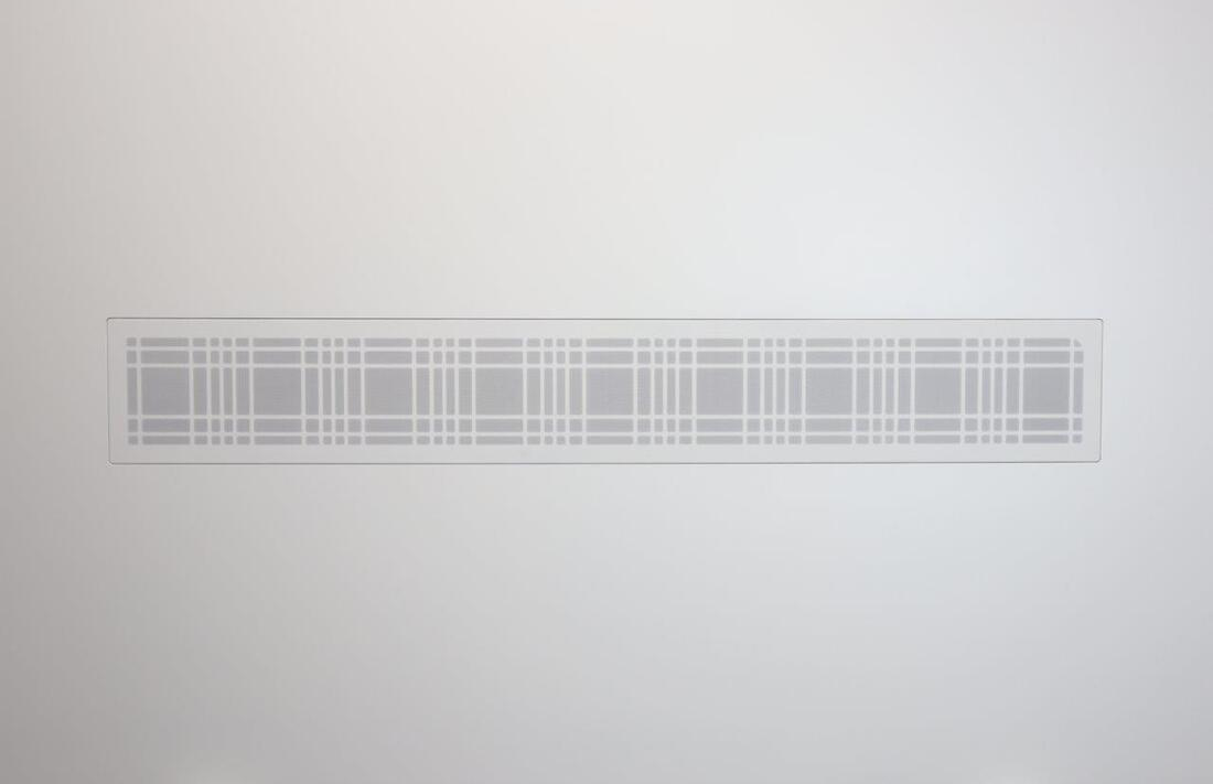 Wall-Smart 085-1NA17-UWH2 Flush Wall Mount Soundbar US / UK Paintable Magnetic Grille Leaves Pattern White - Image 7