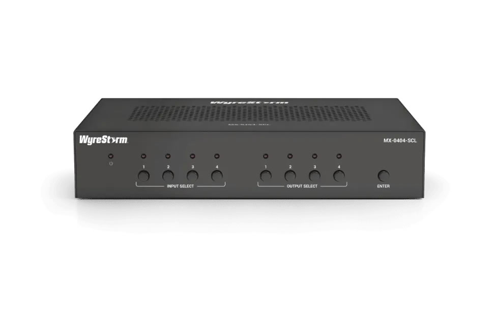 WyreStorm MX-0404-SCL 4x4 4K60 HDMI Matrix Switcher / Seamless Switching / Audio De-embed / Downscale - Image 4