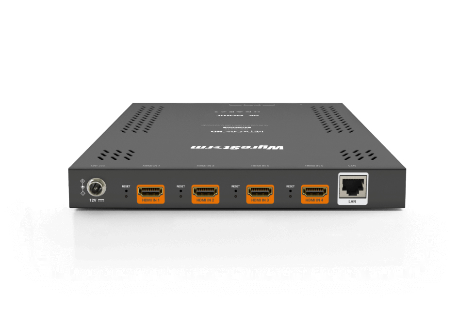 WyreStorm NHD-124-TX 4-Input 4K AV-over-IP Quad Encoder / AES-128 Encryption / Low Bandwidth / Video Wall - Image 2