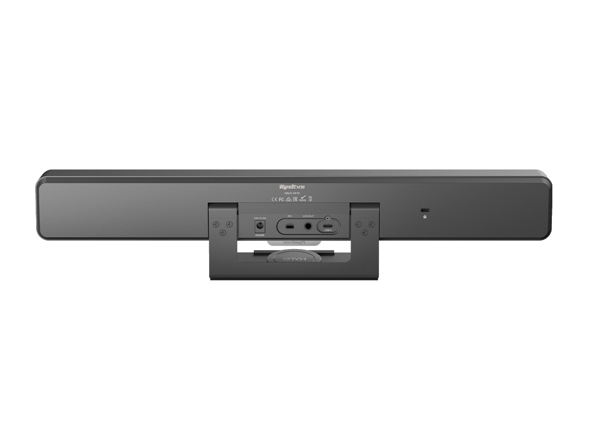 WyreStorm HALO-VX10 v2 4K30Hz Video Bar / 120deg FOV / 5x Digital Zoom / Beamforming 4x Mics / 2x5W Speakers / Zoom Cert - Image 2