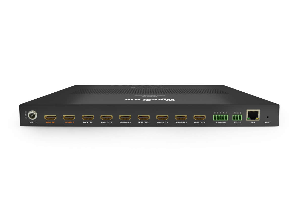 WyreStorm SW-0206-VW 4K60Hz Video Wall Processor 2x3 / 2 HDMI In / 6 HDMI Out / Scaling / HDCP2.3 - Image 2